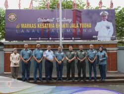 Antisipasi Karhutla di Sumsel, Danlanal Palembang Sambut Audiensi Staff Ahli Panglima TNI
