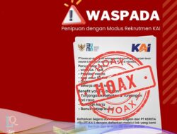 KAI Divre III Palembang Imbau Masyarakat Waspadai Penipuan Berkedok Rekrutmen