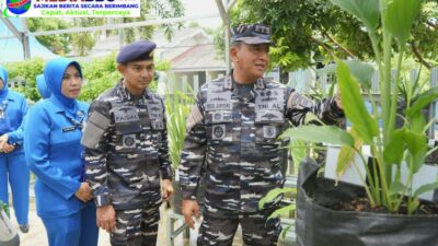 Pangkoarmada 1 Tinjau Kesiapan dan Berikan Penguatan Operasional ke Lanal Palembang