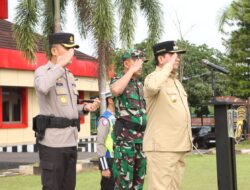 Polres Banyuasin Bersama Pemerintah Banyuasin Gelar Apel Pasukan Siap Amankan Perayaan Idul Fitri 1446 H
