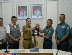 Danlanal Palembang dan Walikota Palembang Perkuat Sinergitas Keamanan Maritim Kota Palembang