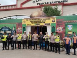 Pos Pam KM 52 Banyuasin Siap Layani Pemudik Kapolres : Tetap Jaga Kesehatan