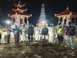 Kapolsek Muara Telang Pimpin Pengamanan Pawai Ogoh – Ogoh Dalam Menyambut Hari Raya Nyepi Tahun Caka 1947