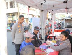 Polres Metro Tangerang Kota Gelar Bhakti Sosial Presisi Pemeriksaan Kesehatan Gratis, Kapolres : Layani Masyarakat di Bulan Ramadhan