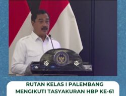 Hari Puncak Hari Bakti Pemasyarakatan Ke-61, Rutan Kelas I Palembang Mengikuti Rangkaian kegiatan Tasyakuran Secara Virtual