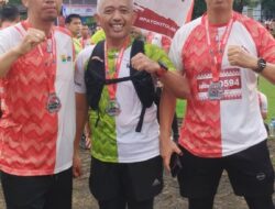 Personel Polda Sumsel Dan Polres Prabumulih Ikuti Lomba Lari “Meriahkan Musi Run 2025”