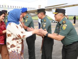 Ketua Umum Dharma Pertiwi Tiba Di Palembang, Disambut Dandim dan Ketua Persit
