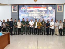 Komitmen Korem 044/Gapo Bersama Dinas Pertanian Lakukan Percepatan Optimasi Lahan Dan Cetak Sawah