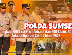 Polda Sumsel Sikat Habis Premanisme dan Kejahatan 3C: Ratusan Tersangka Diciduk!