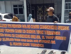 Datangi PN Palembang, Forum Aktivis Mahasiswa Advokat Sumsel  Pertanyakan  Kenapa M Yusuf dan Enggar Kenapa Belum Ditetapkan Tersangka
