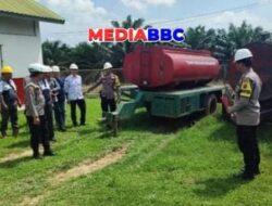 Cegah Karhutla, Kapolsek Betung Sidak Kesiapan Sarpras Di Dua Perusahaan Banyuasin