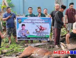 Idul Adha di Muba: Sekber Sembilan Naga Dan Polri Kolaborasi Salurkan Kurban