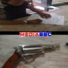 Kapolsek Tungkal Ilir Terima Penyerahan Senpi Dari Kades Teluk Tenggulang Berikut Amunisnya