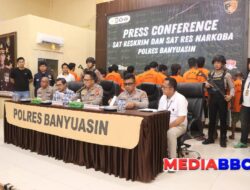 Operasi Senpi Musi 2025 Berhasil! Polres Banyuasin Amankan Senjata Ilegal dan Puluhan Gram Sabu