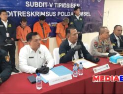Subdit V Tipidsiber Ditreskrimsus Polda Sumsel berhasil membongkar sindikat penyebaran PornoGrafi “Ayah Dan Anak Terlibat DiAmankan”