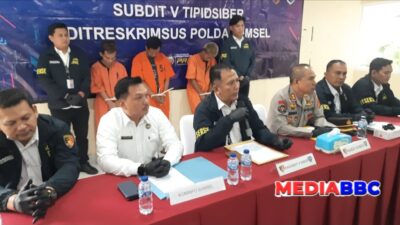 Subdit V Tipidsiber Ditreskrimsus Polda Sumsel berhasil membongkar sindikat penyebaran PornoGrafi “Ayah Dan Anak Terlibat DiAmankan”