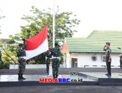 Korem 044/Gapo Gelar Upacara 17-an. Kasad Tekankan Kehadiran Negara Melalui Prajurit Untuk Mengatasi Kesulitan Rakyat