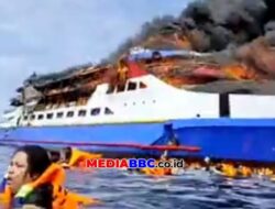 Kapal KM Barcelona 5 Terbakar di Perairan Talise, 3 Penumpang Meninggal Dunia