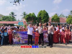 Momen Hari Anak Nasional: Polres Banyuasin Mengadakan “Police Goes To School” Di SD Negeri 13  ‘Polisi Cilik’  Edukasi BerLalu Lintas
