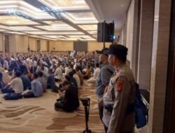 Polsek Rambutan Amankan Ribuan Peserta Kajian Ustadz Hilman Fauzi di Wyndham Opi Hotel