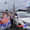 Rayakan HUT RI ke-80 “Polantas Menyapa” Satlantas Polres Banyuasin Pasang Bendera Di Ratusan Kendaraan