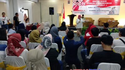 Paslon Merdeka !  Latih 350 Saksi “Siap Kawal Suara Di Pilkada Ulang Pangkalpinang 2025”