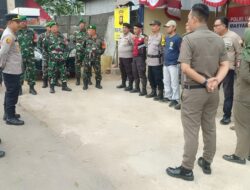 Polsek rambutan melaksanakan Patroli bersama masyarakat di Pos opi mall kel.Jakabaring Selatan