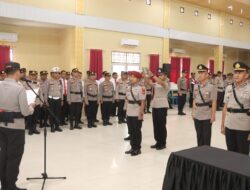 Kapolres Banyuasin Pimpin Sertijab Kasatreskrim Dan Kapolsek : AKP M. Ilham Gantikan AKP Teguh Sebagai Kasatreskrim Polres Banyuasin