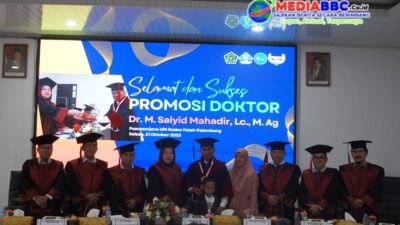 Gagas Teori CReToN, M. Saiyid Mahadhir Resmi Sandang Gelar Doktor Peradaban Islam UIN Raden Fatah