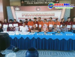 Polda Sumsel Musnahkan 1,7 Kg Sabu dan 6.400 Ekstasi: Selamatkan 31 Ribu Jiwa dari Jerat Narkoba