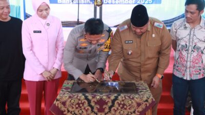 Polres Banyuasin Resmikan  Dapur SPPG  “Desa Biyuku Kecamatan Suak Tapeh” Untuk Program Makan Bergizi Gratis