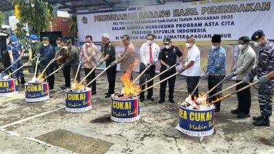 Bea Cukai Sumatera Timur Gempur Rokok Ilegal, Selamatkan Rp8 Miliar Kerugian Negara Sepanjang 2025