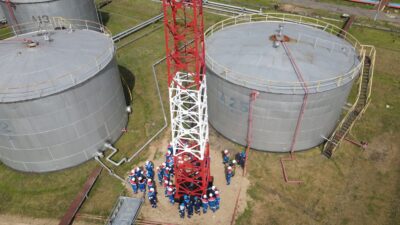 Integrasi Teknologi Sistem Proteksi Petir, Kilang Pertamina Plaju Jaga Keandalan Operasi