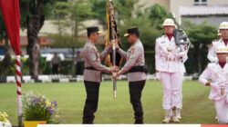 Penyambutan Kapolda Sumsel Beserta Ibu Dan Upacara Serah Terima Pataka Polda Sumsel 