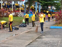 Laksanakan Instruksi Presiden, Polda Babel Gelar Aksi Bersih-Bersih di Alun-Alun Taman Merdeka Pangkalpinang