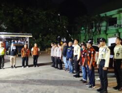Polsek SU II Bersama PAC Pemuda Pancasila SU II Palembang Gelar Apel KRYD, Antisipasi Tawuran dan Gangguan Kamtibmas Selama Bulan Ramadhan