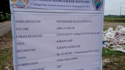 Sempat Tegang di Telepon, Kades Karang Sari Tantang Media Cek Realisasi Dana Desa