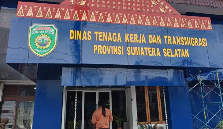 Gedung Dinas Tenaga Kerja dan Transmigrasi Provinsi Sumatera Selatan. (Foto: Ist)