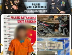Unit Reskrim Polsek Batang Hari Leko,Amankan TSK  Pelaku curanmor Yang Meresahkan