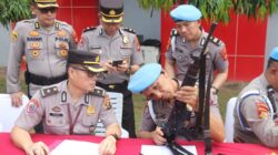 Disiplin Diperketat, Kapolda Sumsel Periksa Senpi Personel