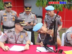 Disiplin Diperketat, Kapolda Sumsel Periksa Senpi Personel