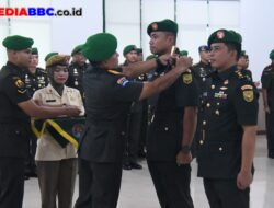 Sertijab Dandim 0401/Muba, Danrem 044/Gapo : Wujud Regenerasi Kepemimpinan di TNI AD