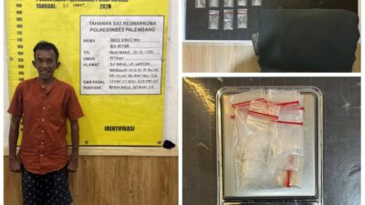 Polda Sumsel Perkuat Pemberantasan Narkoba, Pengedar Sabu di Bukit Kecil Kembali Diamankan