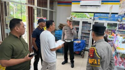 Polres Muba Terjunkan Tim Gabungan Buru Perampok Bersenjata Api Di Mini Market Kelurahan Serasan Jaya