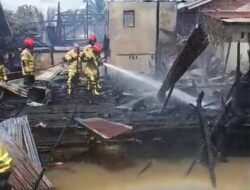 Korsleting Diduga Jadi Biang, Rumah Warga Keramasan Ludes, Motor dan Emas Ikut Hangus