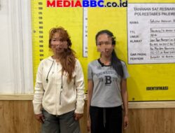 Pengembangan dari Rusun ke Homestay, Unit 4 Polrestabes Palembang Bekuk Dua Tersangka Perempuan Pengedar Sabu
