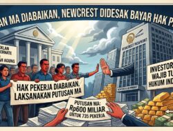 Abaikan Putusan MA : Newcrest Didesak Bayar Rp600 Miliar Hak Pekerja