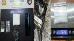 Satresnarkoba Polres Banyuasin Amankan Kurir Sabu 5,35 Gram, Di Pinggir Jalan Desa Biyuku,