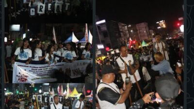 Lautan Manusia ! Masyarakat Palembang,Padati Jalan Kolonel Atmo, KORMI Palembang “Curi Panggung” di Launching Car Free Night!