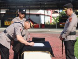 Kapolres Muba AKBP Ruri Prastowo Pimpin Sertijab Wakapolres hingga Empat Kapolsek, Ini Daftar Pejabat Baru